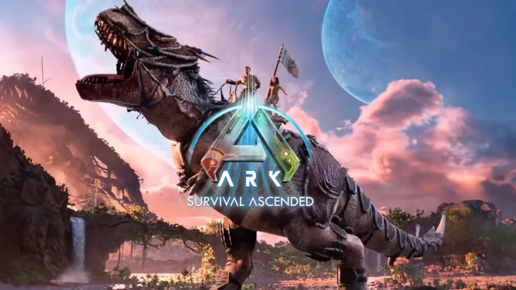 Ark Survival Ascended Banner With The Game Logo - Is Ark Survival Ascended Crossplay?