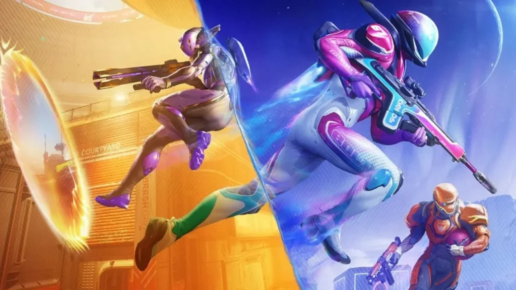 Promo Banner Featuring The Game Characters - Is Splitgate 2 Crossplay?