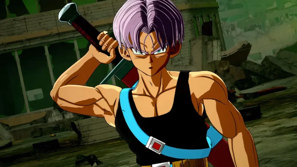 Dragon Ball Character Future Trunks with His Sword on His Shoulder - Is Sparking Zero Crossplay?