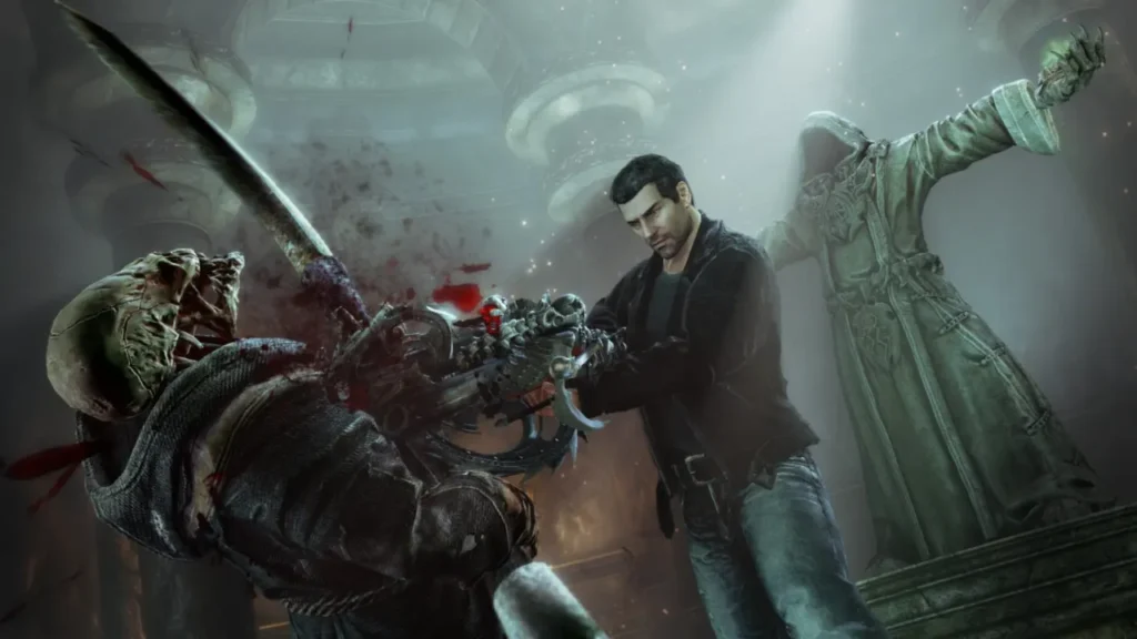 Game Screenshot Featuring Daniel Garner Killing A Ghost - Is Painkiller Crossplay?