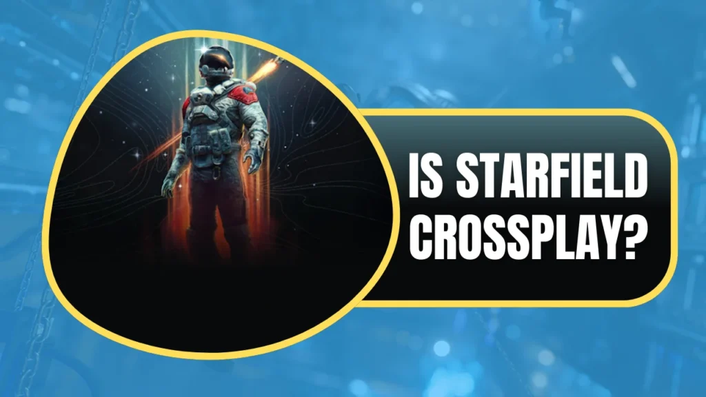 Starfield Character Next to Blog Title Text - Is Starfield Crossplay