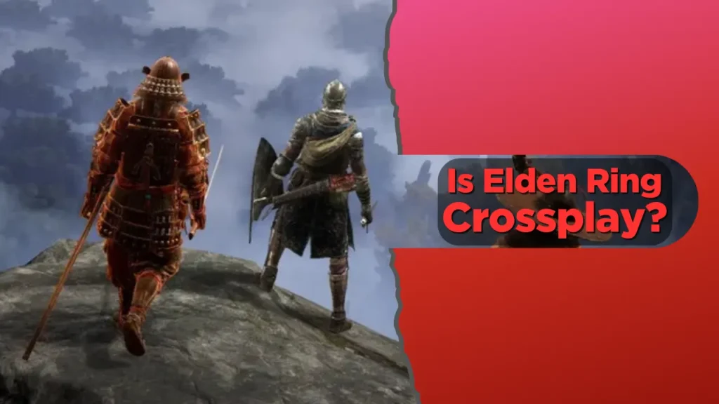 Two Armored Characters Overlooking a Landscape with Title Text - Is Elden Ring Crossplay?