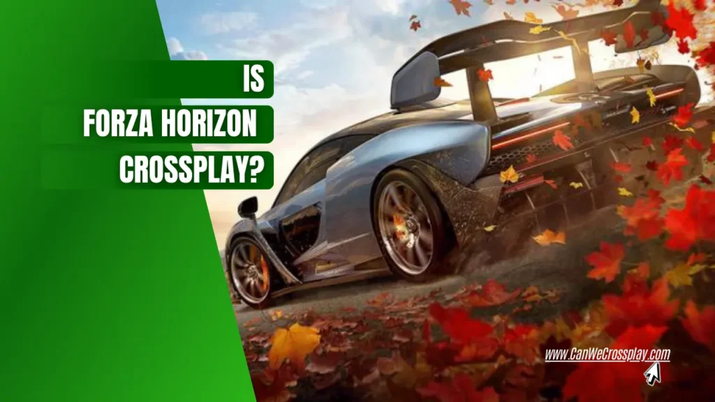Forza Horizon Cover With Article Title Text - Is Forza Horizon Crossplay?
