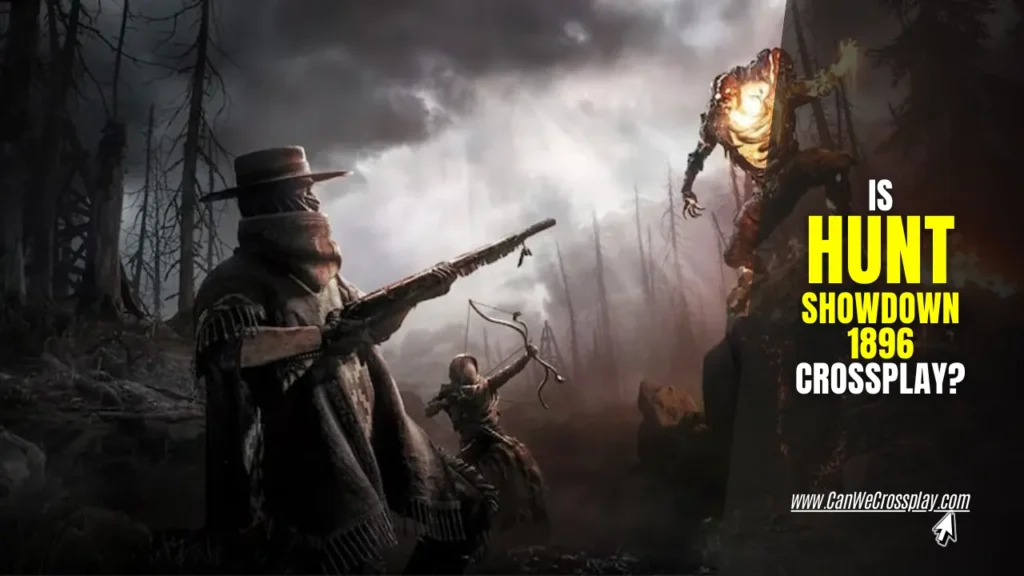Game Cover with Blog Title Text - Is Hunt Showdown 1896 Crossplay